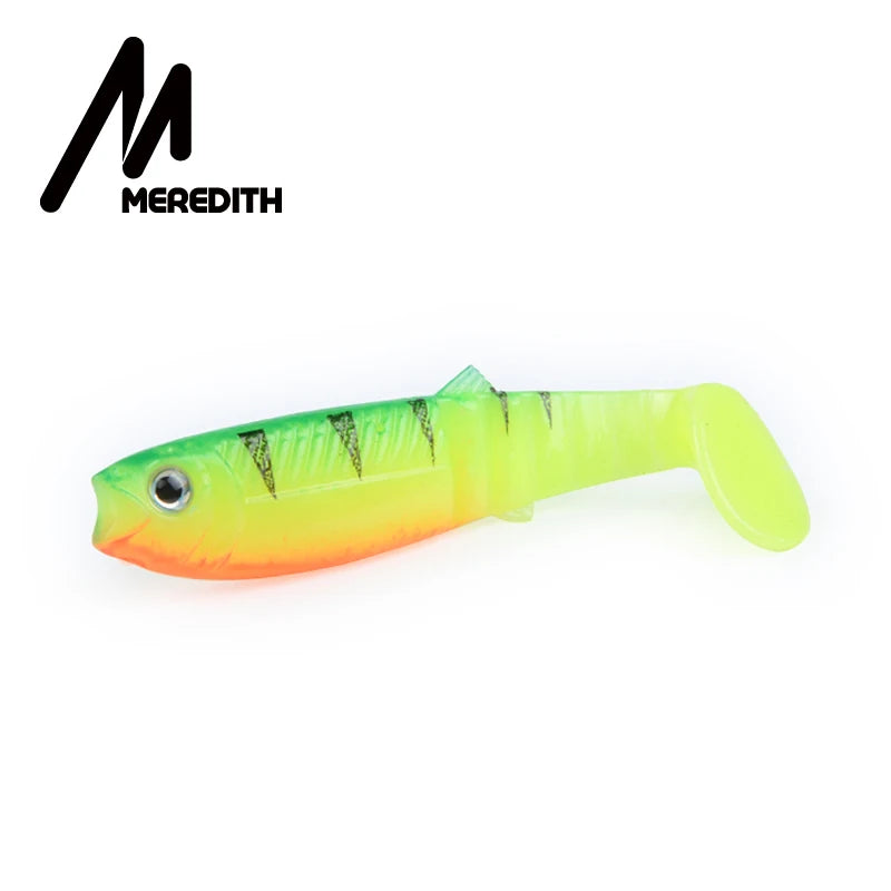 MEREDITH Cannibal Soft Lures – T-Tail Shad Baits (80mm–125mm)