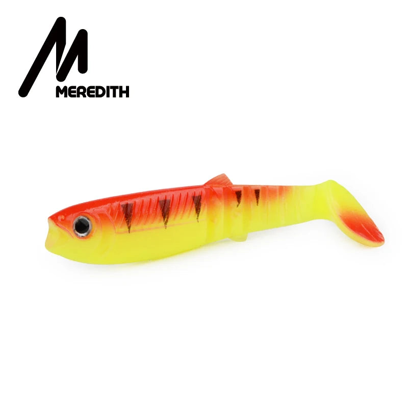 MEREDITH Cannibal Soft Lures – T-Tail Shad Baits (80mm–125mm)