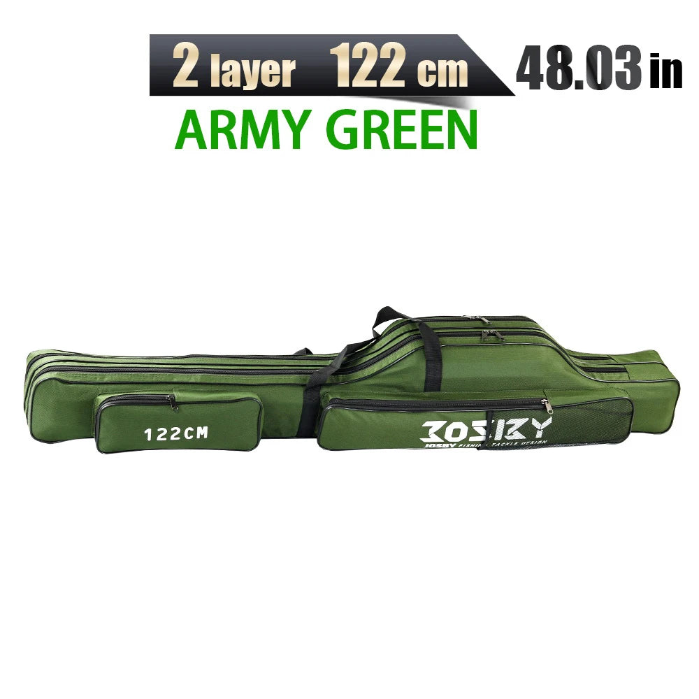 Portable Folding Fishing Rod Carrier – Reel & Tackle Storage Bag