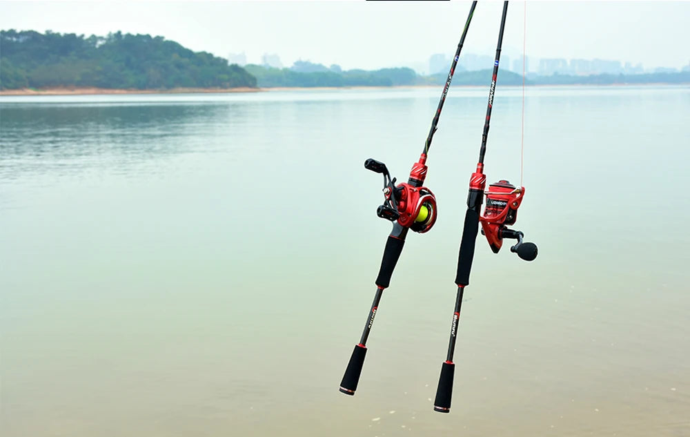 BIUTIFU Spinning & Casting Fuji Lure Mini Traveller Rock Fishing Rod