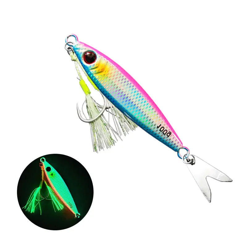 AS Slow JIg Pesca Lure Fishing Glow Jig Slow Falling Angler 40g60g80g100g Metal Hard Bait Sinking Jigging Pesca Leurre Bait