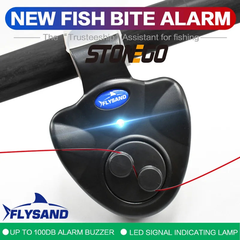 FLYSAND Fish Bite Alarm – Electronic Buzzer with LED Indicator for Night Fishing