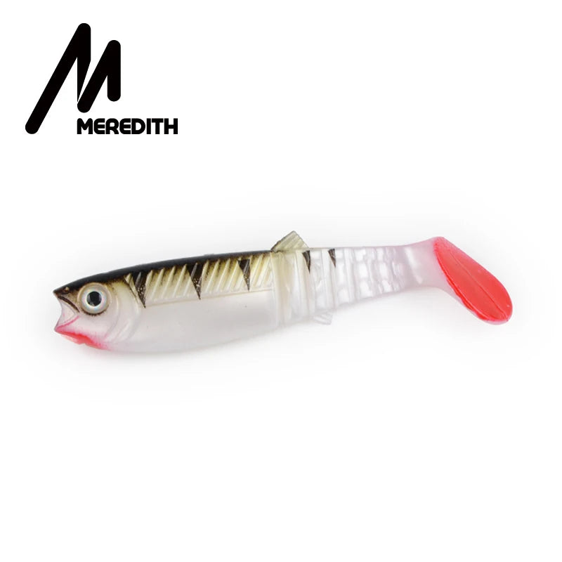 MEREDITH Cannibal Soft Lures – T-Tail Shad Baits (80mm–125mm)