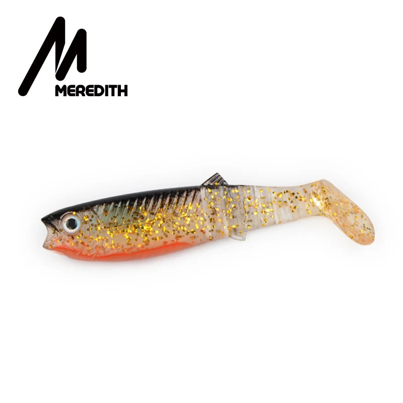 MEREDITH Cannibal Soft Lures – T-Tail Shad Baits (80mm–125mm)