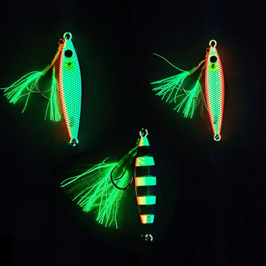 AS Slow JIg Pesca Lure Fishing Glow Jig Slow Falling Angler 40g60g80g100g Metal Hard Bait Sinking Jigging Pesca Leurre Bait