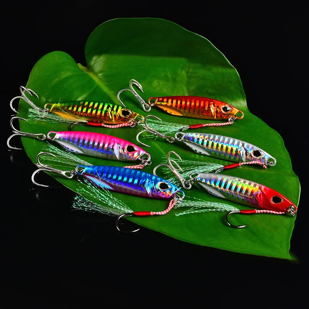 Fishing Lure Metal Jigs Saltwater Lures 10g 20g 30g 40g 50g Sinking Casting Bait Isca Artificial Vertical Jigging Lures