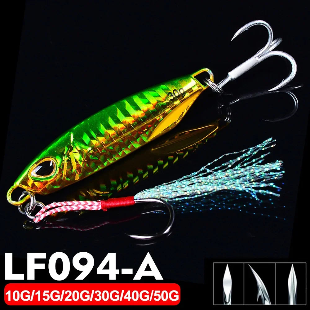 Fishing Lure Metal Jigs Saltwater Lures 10g 20g 30g 40g 50g Sinking Casting Bait Isca Artificial Vertical Jigging Lures