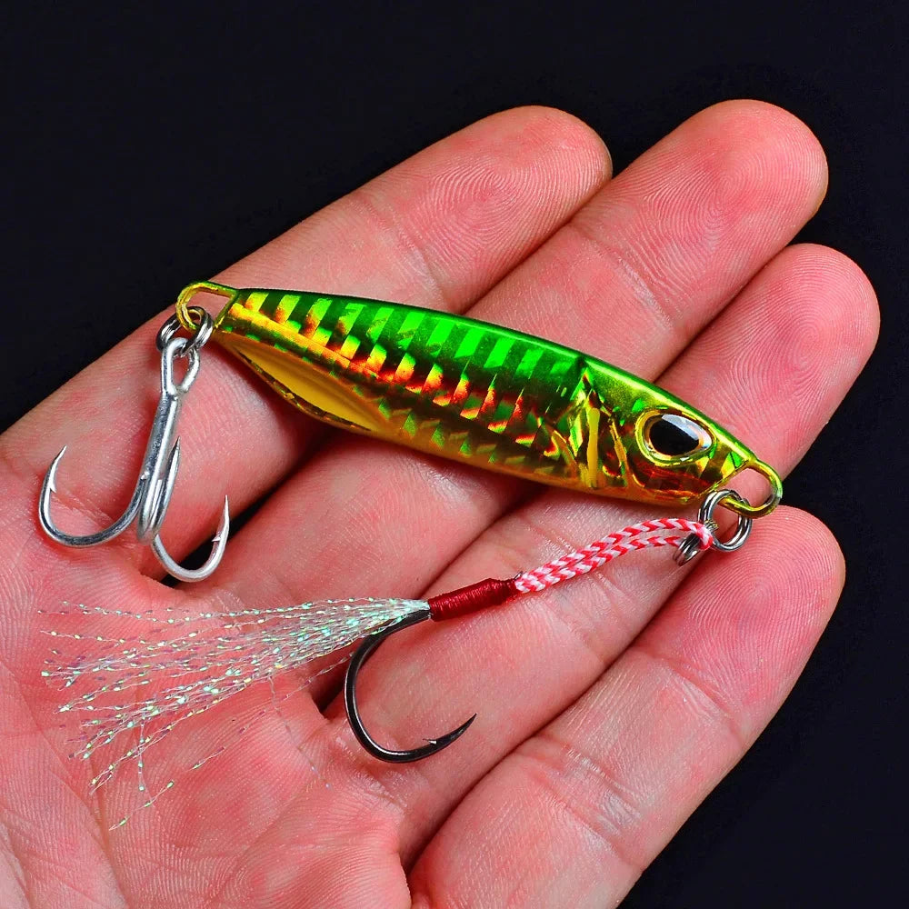 Fishing Lure Metal Jigs Saltwater Lures 10g 20g 30g 40g 50g Sinking Casting Bait Isca Artificial Vertical Jigging Lures