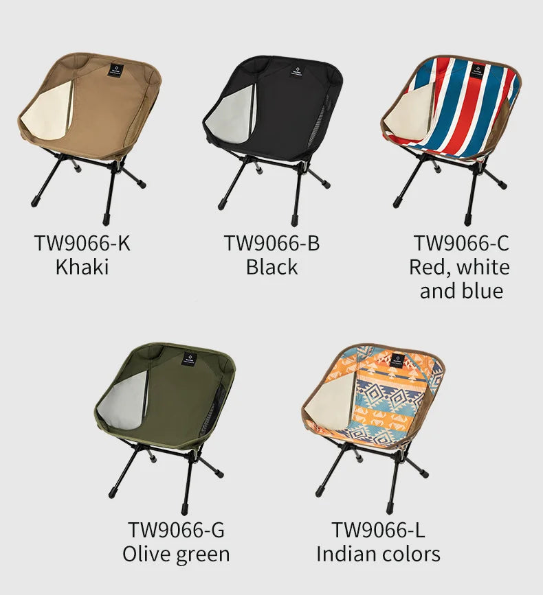 Thous Winds Adult/Child Ultralight Outdoor Camping Chair Relaxing Chair Hiking Fishing Chair with Storage Bag Camp Gear Supplies