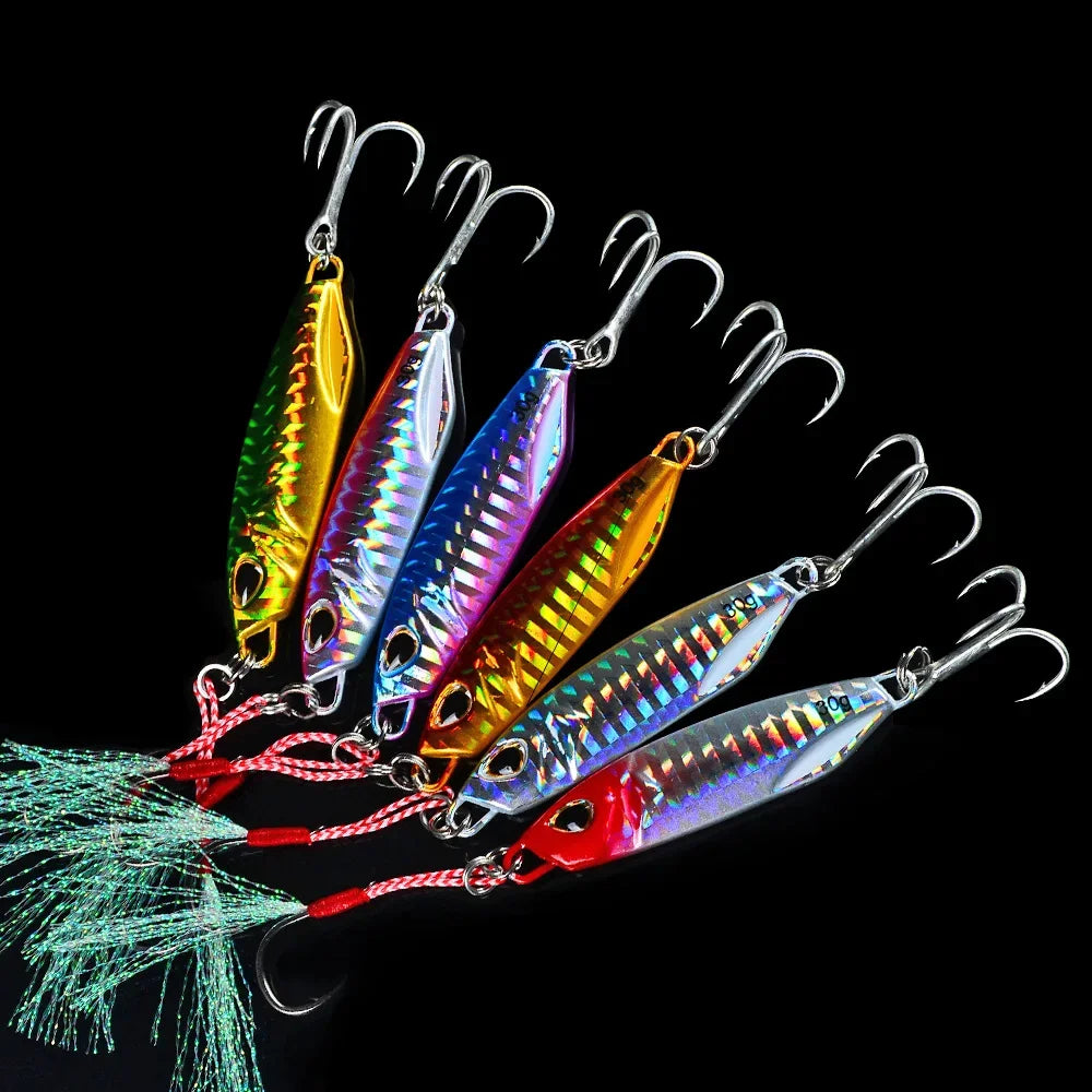 Fishing Lure Metal Jigs Saltwater Lures 10g 20g 30g 40g 50g Sinking Casting Bait Isca Artificial Vertical Jigging Lures