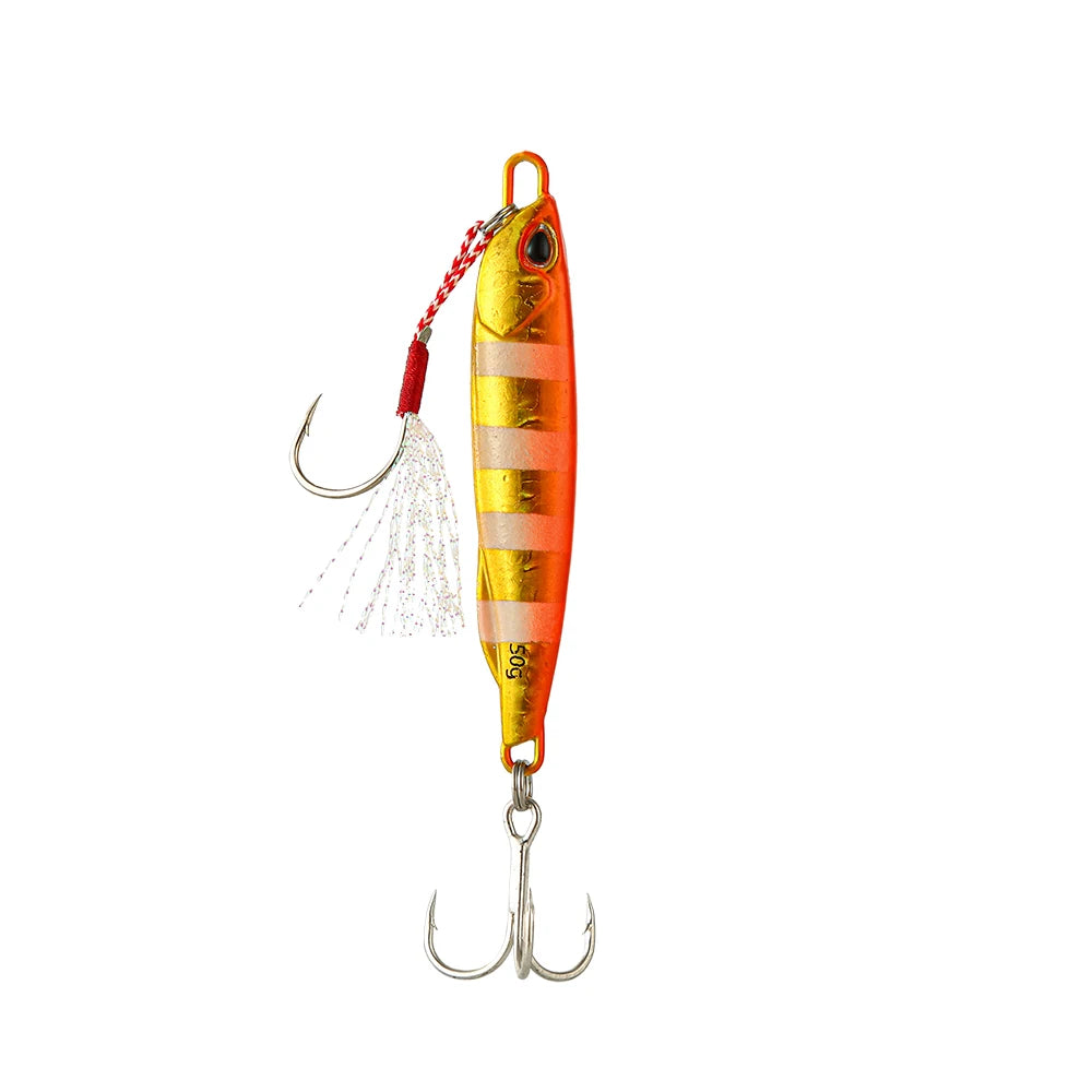 Japen Metal Cast Jig Spoon – Shore Casting Lure for Sea Bass Fishing