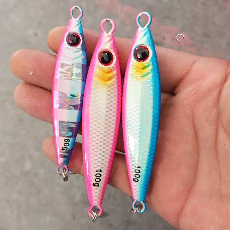 AS Slow Jig Pesca Lure – Glow Jig Slow Falling Angler (40g-100g)