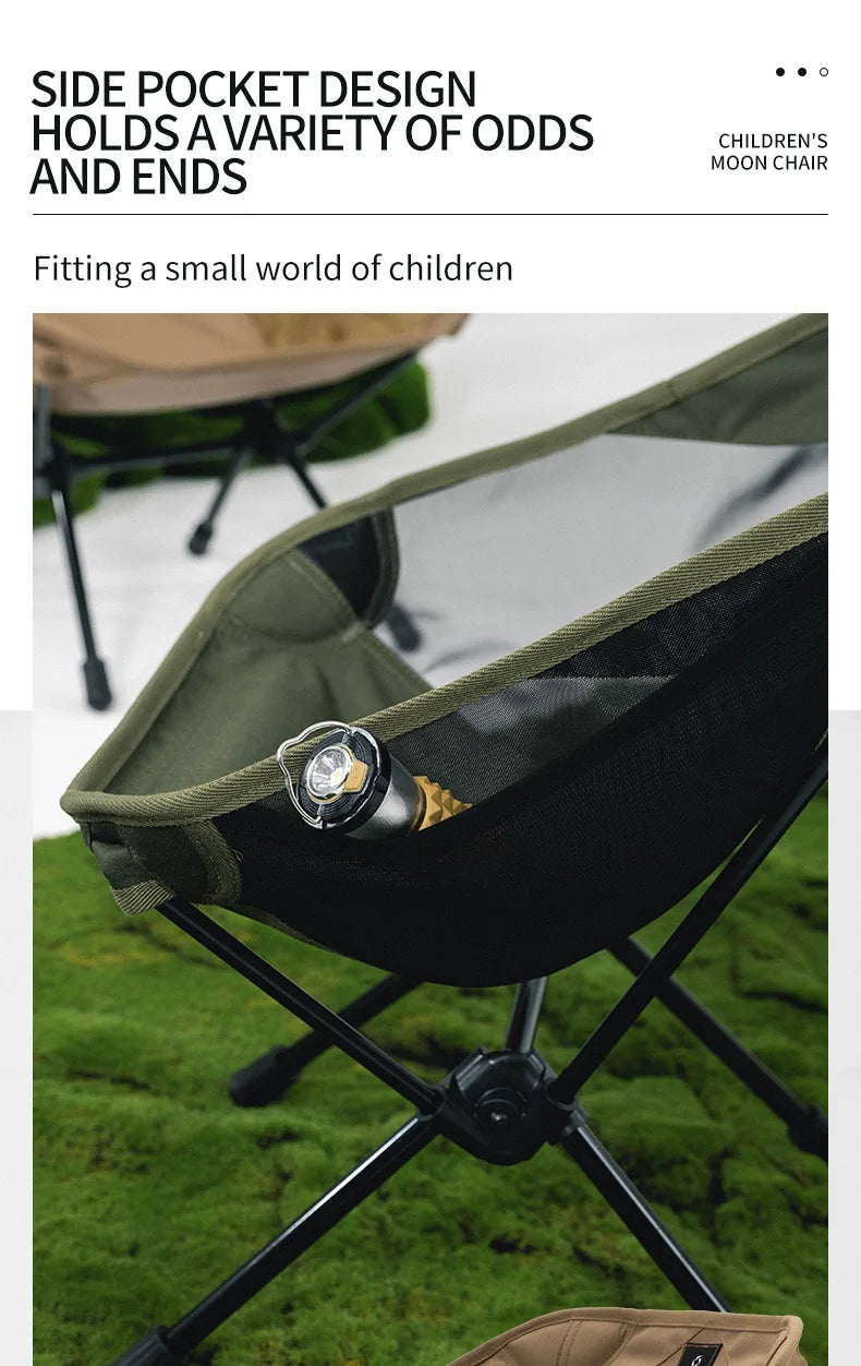 Thous Winds Adult/Child Ultralight Outdoor Camping Chair Relaxing Chair Hiking Fishing Chair with Storage Bag Camp Gear Supplies