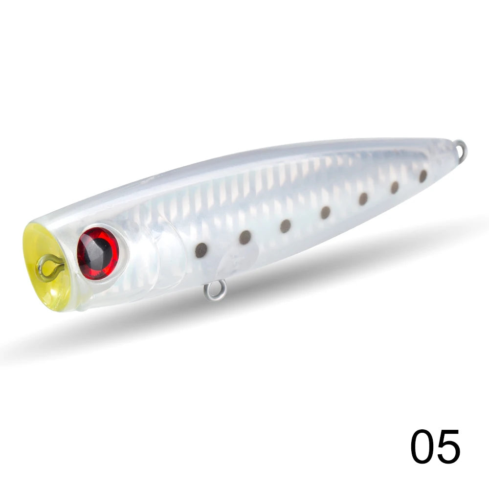 D1 Topwater Popper Fishing Lures 110mm 20g Floating Wobblers Long Casting Artificial Hard Baits Sea Fresh For Seabass Pike Lure